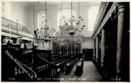 Synagoge Bevis Marks London Innenansicht Foto-Karte I-II Synagogue - Non Classificati