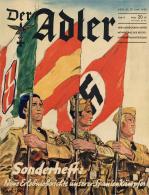 Buch WK II 2 Zeitschriften Der Adler Heft 8 U. 9 Hrsg. Reichsluftfahrtministerium 1939 Verlag August Scherl Nachf. Je 51 - Non Classés