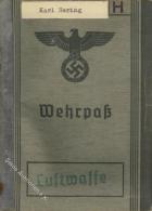 WK II Militär - Dokumente Wehrpass LUFTWAFFE, Eintragung Oktober Medaille 1938, Kriegserinnerungsmedaille AFRIKA-Fe - Ohne Zuordnung