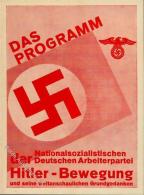 HAKENKREUZ WK II - NSDAP-Propaganda-Zettel (keine Ak) I-II - Ohne Zuordnung