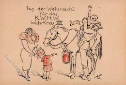 WHW Tag Der Wehrmacht Kinderreiten Künstlerkarte I-II - Ohne Zuordnung