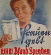 WHW Plakat 46,5 X 51 Cm Frauen Gebt WHW Pfund Spenden II (kleine Einrisse, Stauchung) Femmes - Ohne Zuordnung