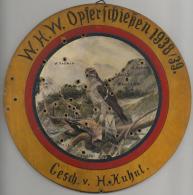 WHW Opferschiessen Ehrenscheibe Holz Ø 27,5 Cm Geschossen H. Kuhnt 1938/39 H. I-II - Ohne Zuordnung