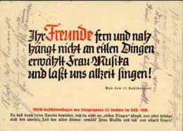 SÄNGERBUND SACHSEN - WHW-Gaststättensingen Im DSB 1939 I - Ohne Zuordnung