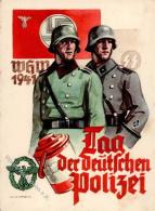 SS Tag Der Deutschen Polizei WK II Sigb. Albrecht, Arthur Künstlerkarte I-II - Unclassified