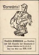 SA WK II - Vorwärts" Bausteinkarte Zur SA-Kapelle D. SA-Standarte 3 Gruppe SCHLESIEN Der NSDAP" 1931!! Etwas Stocki - Non Classificati