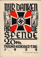 DRESDEN WK II - REICHSKRIEGERTAG 1939 - Spendenkarte (keine Ak) Gebiet Elbe I-II - Non Classificati