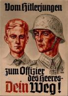 WILLRICH WK II - Vom HJ Zum Offizier Des Heeres", Prop-Ak D. HEERES Sign. Willrich 1943 I" - Non Classés