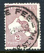 Australia 1929 KGV Roos (Wmk. Mult. Crown A) - 2/- Maroon Used (SG 110) - Oblitérés