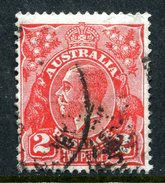 Australia 1931-36 KGV Heads (Wmk. CofA) - 2d Golden Scarlet Used (SG 127) - Gebraucht