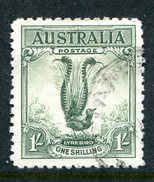 Australia 1932 Lyre Bird - 1/- Green Used (SG 140) - Ungebraucht