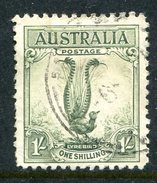 Australia 1932 Lyre Bird - 1/- Yellow-green Used (SG 140a) - Nuevos