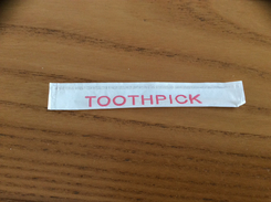 Cure-dent "TOOTHPICK" - Medisch En Tandheelkundig Materiaal