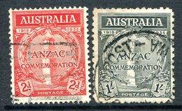 Australia 1935 20th Anniversary Of Gallipoli Landing Set Used (SG 154-155) - Usati