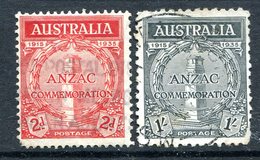 Australia 1935 20th Anniversary Of Gallipoli Landing Set Used (SG 154-155) - Usados