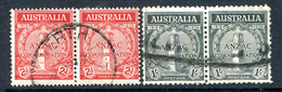 Australia 1935 20th Anniversary Of Gallipoli Landing Pairs Set Used (SG 154-155) - Used Stamps