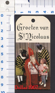 St. Nicolaas Kaartjes Voor Cadeau S. ( Originalscan !!! ) - Altri & Non Classificati