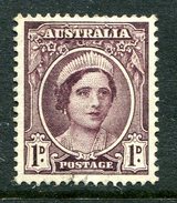Australia 1942-50 KGVI Definitives - 1d Queen Elizabeth Used (SG 203) - Oblitérés