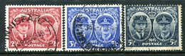 Australia 1945 Arrival Of Duke & Duchess Of Gloucester In Australia Set Used (SG 209-11) - Gebraucht