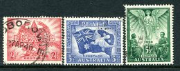 Australia 1946 Victory Commemoration Set Used (SG 213-215) - Usados