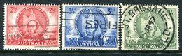 Australia 1946 Centenary Of Mitchell's Exploration Of Central Queensland Set Used (SG 216-218) - Used Stamps