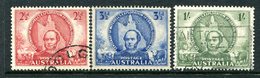 Australia 1946 Centenary Of Mitchell's Exploration Of Central Queensland Set Used (SG 216-218) - Usati
