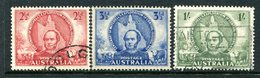 Australia 1946 Centenary Of Mitchell's Exploration Of Central Queensland Set Used (SG 216-218) - Gebraucht