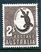 Australia 1948-56 Definitives (No Wmk.) - 2/- Aboriginal Art Used (SG 224f) - Gebruikt