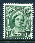 Australia 1948-56 KGVI Definitives (No Wmk.) - 1½d Queen Elizabeth Used (SG 229) - Usati