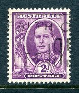 Australia 1948-56 KGVI Definitives (No Wmk.) - 2d King George VI Used (SG 230) - Usados