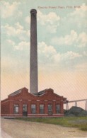 Michigan Flint Electric Power Plant 1914 - Flint