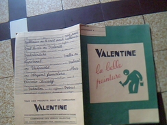 Protege Cahier Peinture Valentine La Belle Peinture - V