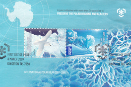 Australian Antarctic Territory  MS6 Poles And Glaciers Miniature Sheet Used - Briefe U. Dokumente