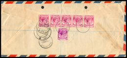 Malaya Malacca, 1953, Registered Envelope, Sent To India, Air Mail, Various Postmark, British Colony, Tree Royal - Malacca