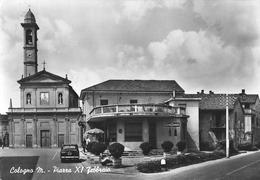 COLOGNO MONZESE (MI) - PIAZZA XI FEBBRAIO - F/G - V: 1960 - Insegna CINZANO - Cologno Monzese