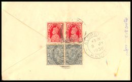 Malaya, Kedah, 1938, Transmitted Envelope, Sent To Malaya From India, Various Postmark, King George V & VI. - Kedah