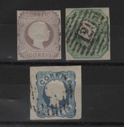 Portugal  Pédro V (1855 ) N°7/8 +10 - Oblitérés