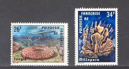 (S1193) FRENCH POLYNESIA, 1978 (Corals). Complete Set. Mi ## 256-257. MNH** - Unused Stamps