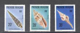 (S1198) FRENCH POLYNESIA, 1979 (Shells). Complete Set. Mi ## 291-293. MNH** - Unused Stamps