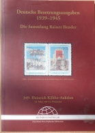 Germany Occupation Issues WW II, Illustrated Specialized Auktions-Katalog Köhler 2012, 145 Pages - Catálogos De Casas De Ventas