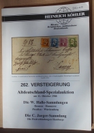 German States & Postal Connexions Of Hamburg Collections, Illustrated Specialized Auktions-Katalog Köhler 1988, 103 - Catalogues For Auction Houses