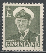 Greenland 1950. Scott #28 (M) King Frederik IX * - Ungebraucht