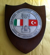 ITALIA, 1987 CREST ARALDICO INDUSTRIA DIFESA IN TURCHIA - Navy