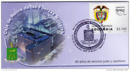 Lote 2011MP1, Colombia, 2011, Marca Postal, Marca Postal, Cremil, Upaep, 2010, Simbolos Patrios, Escudo, Coat Of Arms - Kolumbien