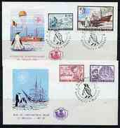 Belgio 1966, Antartic Expedition, 2FDC - Research Programs