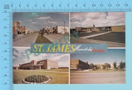 Manitoba Canada - Multi-vues, St-James  - 2 Scans - Andere & Zonder Classificatie