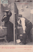 CPA Voisin & Voisine - Apres Tout... - Bureau De Poste Ambulante Tournon - Le Cheylard - Ca. 1910 (28320) - Umoristiche