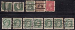 Precancel Used KGVI And QE Series, Canada Precancels, As Scan - Vorausentwertungen