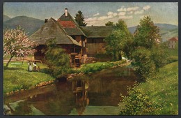 A2642 - Alte Ansichtskarte - Künstlerkarte - Hoffmann Altes Haus An Der Wiese - Schönau Im  Schwarzwald - König - N. Gel - Hoffmann, Anton - Munich