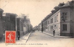 76-SOTTEVILLE-LES-ROUEN, LA RUE DE LA REPUBLIQUE - Sotteville Les Rouen